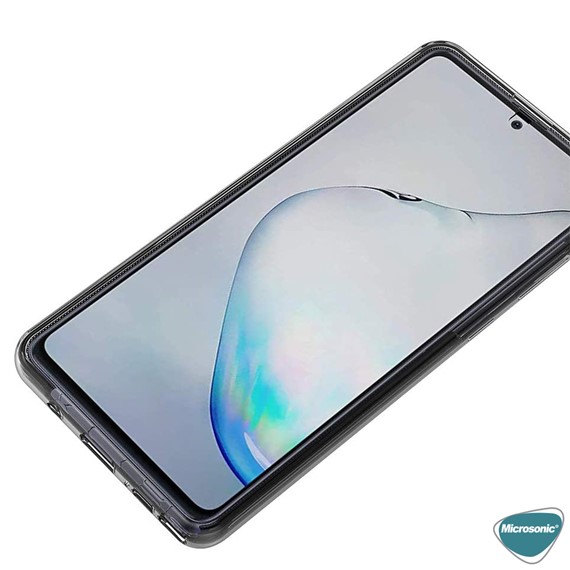 Microsonic Samsung Galaxy A81 Kılıf 6 tarafı tam full koruma 360 Clear Soft Şeffaf 5