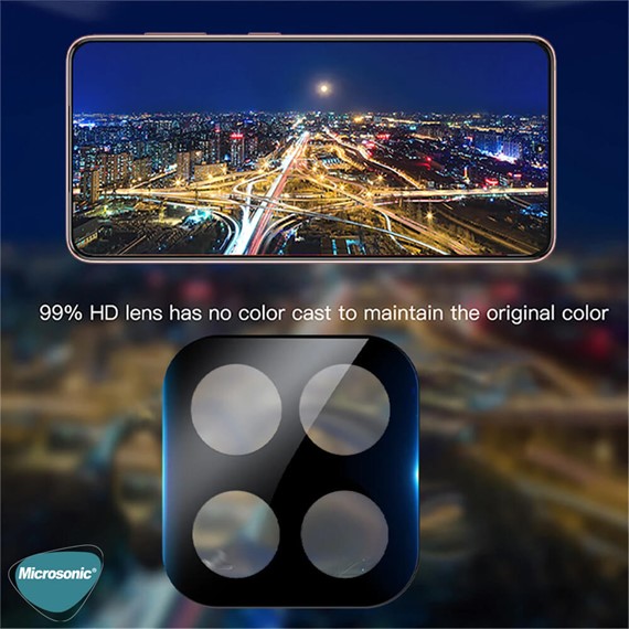 Microsonic Samsung Galaxy Note 10 Lite Kamera Lens Koruma Camı V2 Siyah 4