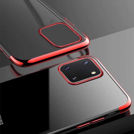 Microsonic Samsung Galaxy A81 Kılıf Skyfall Transparent Clear Siyah 5