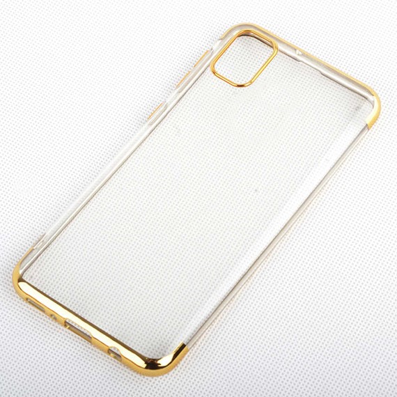 Microsonic Samsung Galaxy A81 Kılıf Skyfall Transparent Clear Gold 3