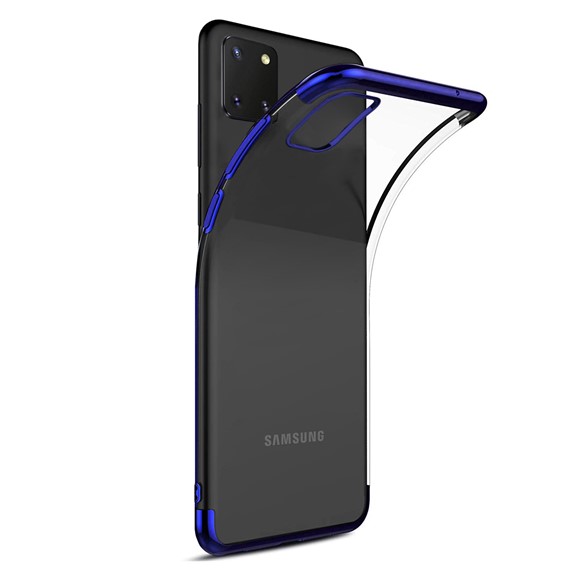 Microsonic Samsung Galaxy A81 Kılıf Skyfall Transparent Clear Mavi 2