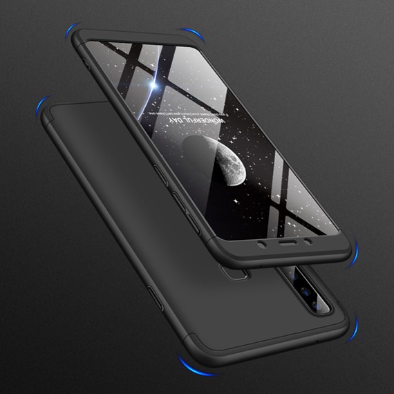 Microsonic Samsung Galaxy A9 2018 Kılıf Double Dip 360 Protective Lacivert 5