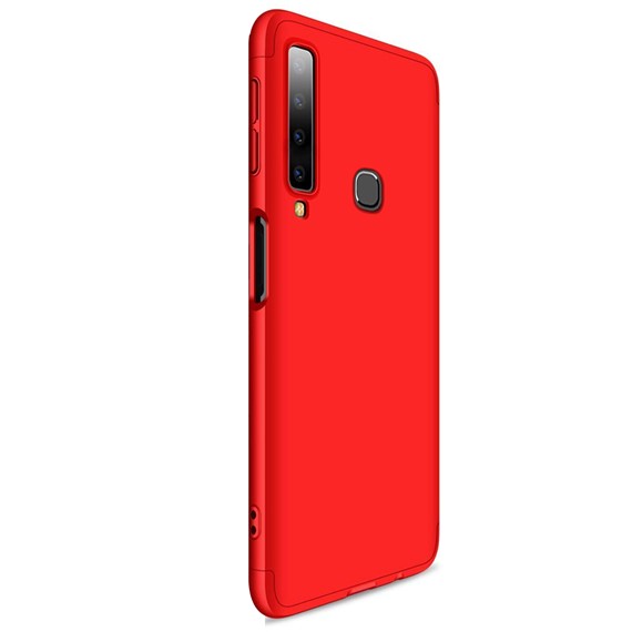 Microsonic Samsung Galaxy A9 2018 Kılıf Double Dip 360 Protective Kırmızı 2