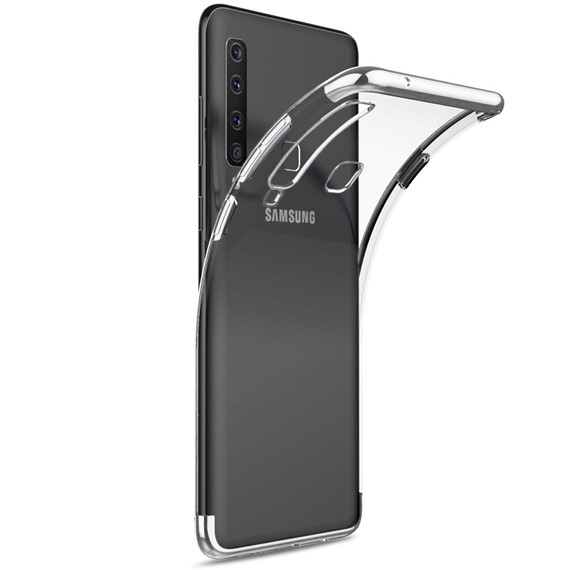 Microsonic Samsung Galaxy A9 2018 Kılıf Skyfall Transparent Clear Gümüş 2