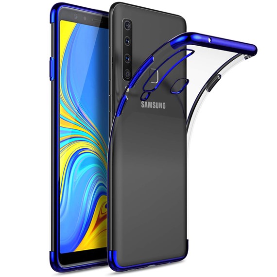 Microsonic Samsung Galaxy A9 2018 Kılıf Skyfall Transparent Clear Mavi 1