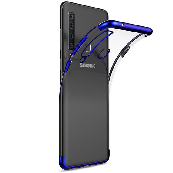 Microsonic Samsung Galaxy A9 2018 Kılıf Skyfall Transparent Clear Mavi 2