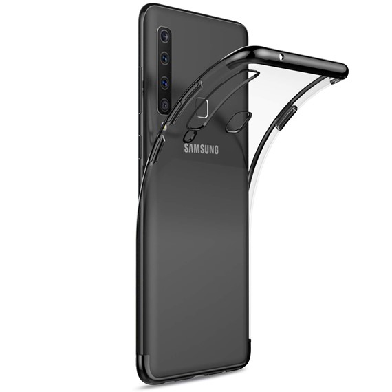 Microsonic Samsung Galaxy A9 2018 Kılıf Skyfall Transparent Clear Siyah 2