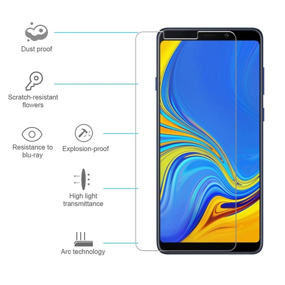 Microsonic Samsung Galaxy A9 2018 Temperli Cam Ekran Koruyucu 5