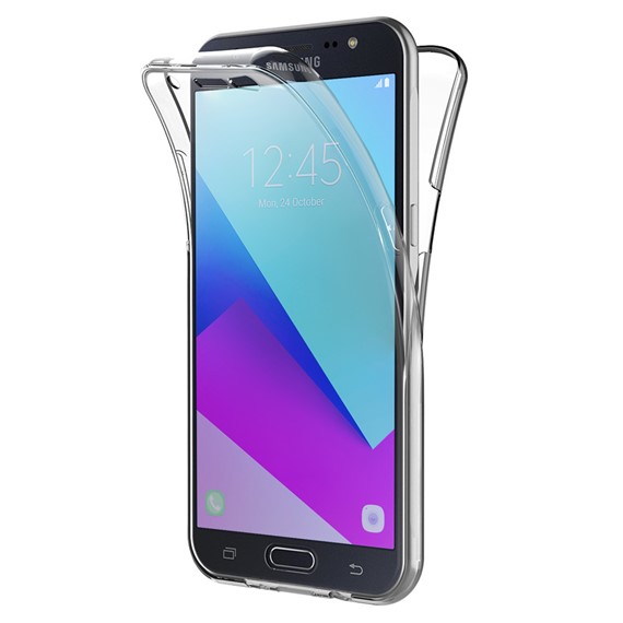 Microsonic Samsung Galaxy Grand Prime Kılıf 6 tarafı tam full koruma 360 Clear Soft Şeffaf 1