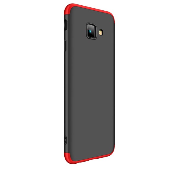 Microsonic Samsung Galaxy J4 Core Kılıf Double Dip 360 Protective Siyah Kırmızı 2