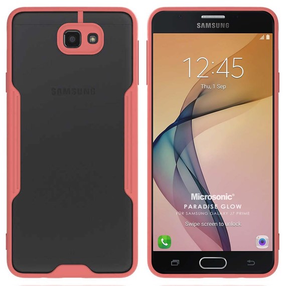 Microsonic Samsung Galaxy J7 Prime Kılıf Paradise Glow Pembe 1