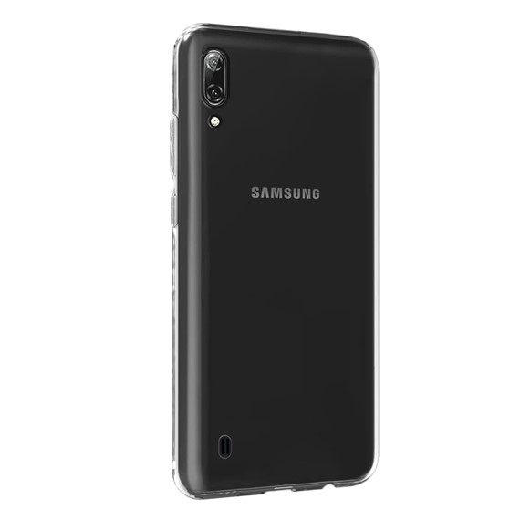 Microsonic Samsung Galaxy M10 Kılıf Transparent Soft Beyaz 2