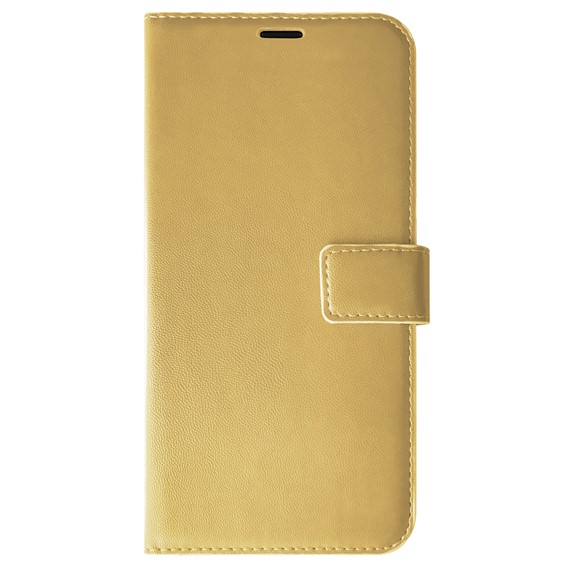 Microsonic Samsung Galaxy M10s Kılıf Delux Leather Wallet Gold 2