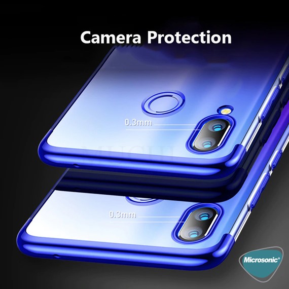 Microsonic Samsung Galaxy M10s Kılıf Skyfall Transparent Clear Kırmızı 5
