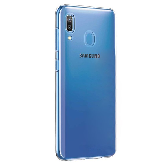 Microsonic Samsung Galaxy M10s Kılıf Transparent Soft Beyaz 2