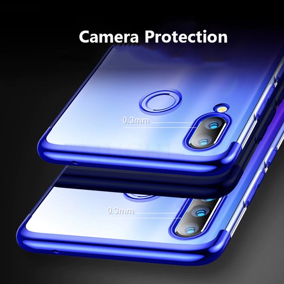 Microsonic Samsung Galaxy M30 Kılıf Skyfall Transparent Clear Kırmızı 5