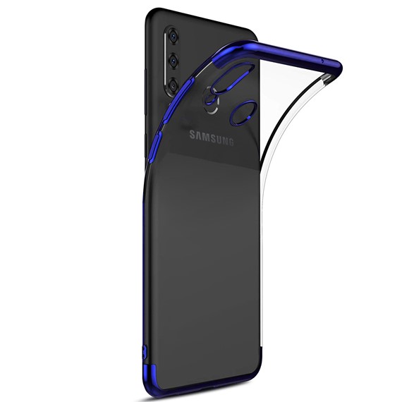 Microsonic Samsung Galaxy M30 Kılıf Skyfall Transparent Clear Mavi 2