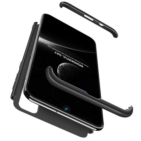 Microsonic Samsung Galaxy M30s Kılıf Double Dip 360 Protective Siyah 3