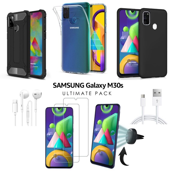 Microsonic Samsung Galaxy M30s Kılıf Aksesuar Seti 1