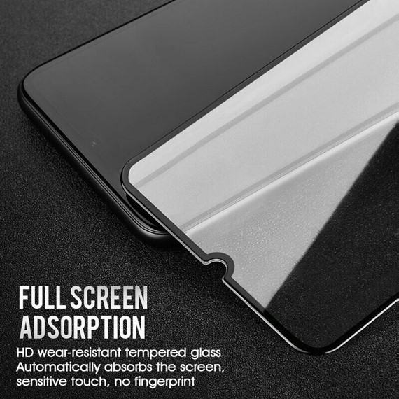 Microsonic Samsung Galaxy M30s Tam Kaplayan Temperli Cam Ekran Koruyucu Siyah 2
