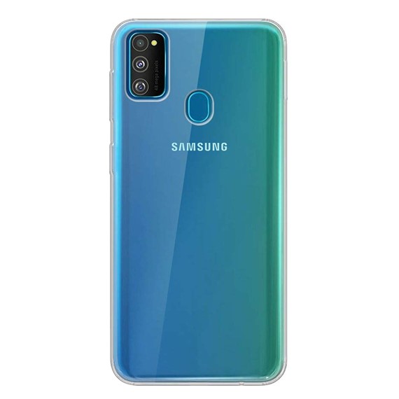 Microsonic Samsung Galaxy M30s Kılıf Transparent Soft Beyaz 2