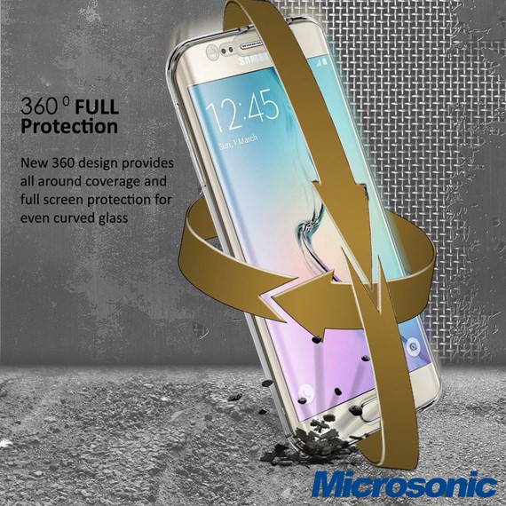 Microsonic Samsung Galaxy Note 5 Kılıf New 6 tarafı tam full koruma 360 Clear Soft Şeffaf 5