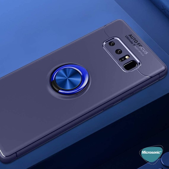 Microsonic Samsung Galaxy Note 8 Kılıf Kickstand Ring Holder Siyah 5