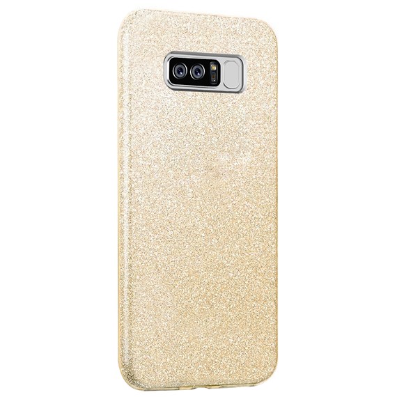 Microsonic Samsung Galaxy Note 8 Kılıf Sparkle Shiny Gold 2
