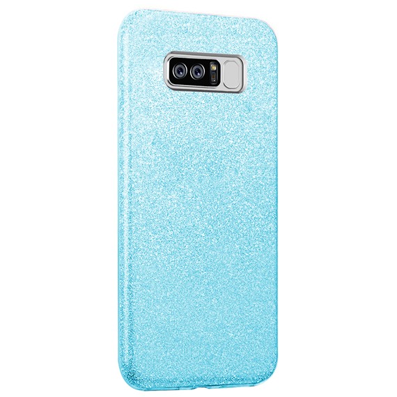 Microsonic Samsung Galaxy Note 8 Kılıf Sparkle Shiny Mavi 2