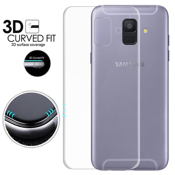Microsonic Samsung Galaxy A6 2018 Ön Arka Kavisler Dahil Tam Ekran Kaplayıcı Film 3