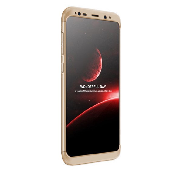 Microsonic Samsung Galaxy Note 8 Kılıf Double Dip 360 Protective Gold 2