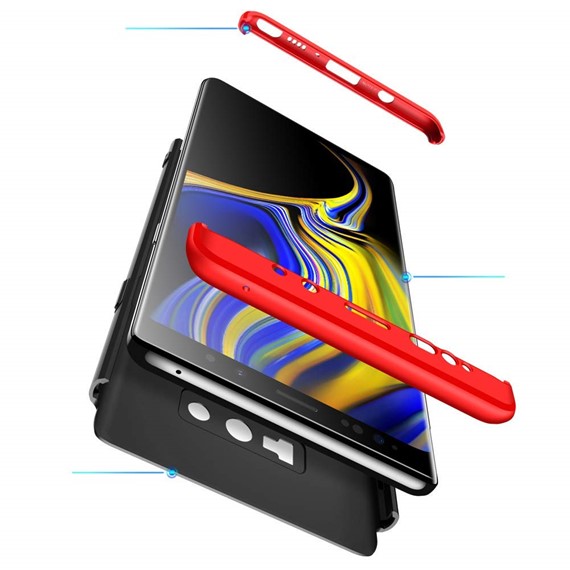 Microsonic Samsung Galaxy Note 9 Kılıf Double Dip 360 Protective Rose Gold 4