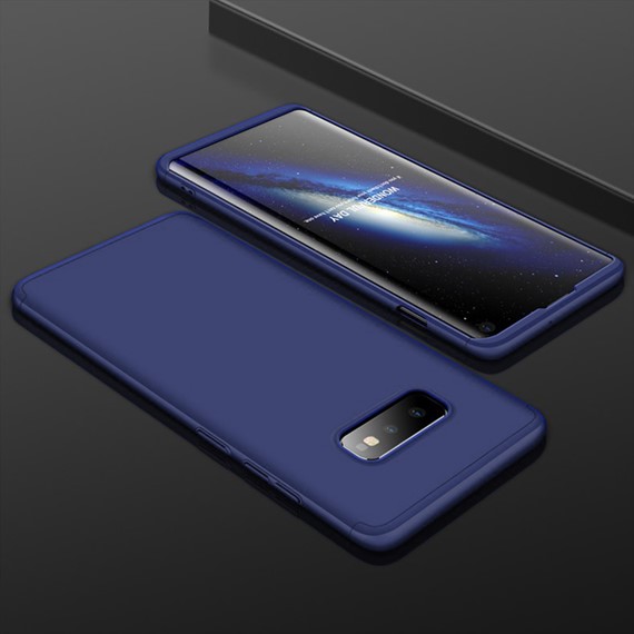 Microsonic Samsung Galaxy S10e Kılıf Double Dip 360 Protective Lacivert 3