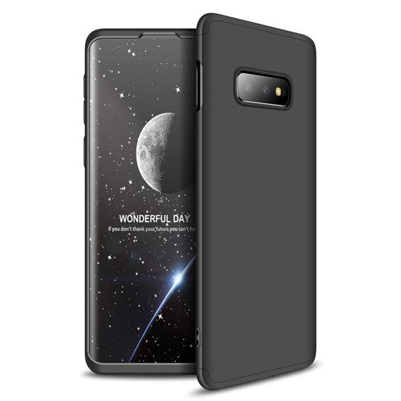 Microsonic Samsung Galaxy S10e Kılıf Double Dip 360 Protective Siyah 1
