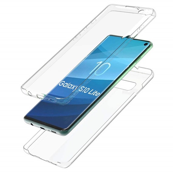 Microsonic Samsung Galaxy S10e Kılıf 6 tarafı tam full koruma 360 Clear Soft Şeffaf 2