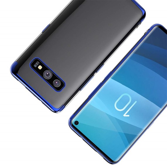 Microsonic Samsung Galaxy S10e Kılıf Skyfall Transparent Clear Mavi 4