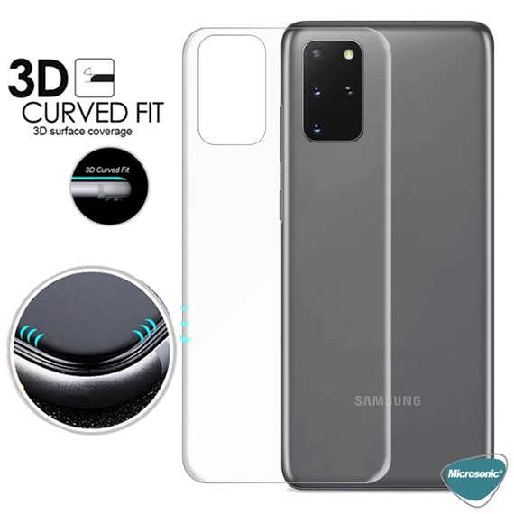 Microsonic Samsung Galaxy S20 Plus Ön Arka Kavisler Dahil Tam Ekran Kaplayıcı Film 2