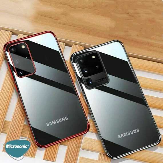 Microsonic Samsung Galaxy S20 Ultra Kılıf Skyfall Transparent Clear Mavi 4