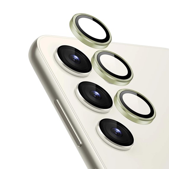 Microsonic Samsung Galaxy S23 FE Tekli Kamera Lens Koruma Camı Yeşil 1