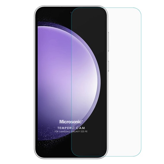 Microsonic Samsung Galaxy S23 FE Tempered Glass Cam Ekran Koruyucu 1