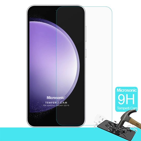 Microsonic Samsung Galaxy S23 FE Tempered Glass Cam Ekran Koruyucu 2