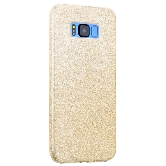 Microsonic Samsung Galaxy S8 Kılıf Sparkle Shiny Gold 2