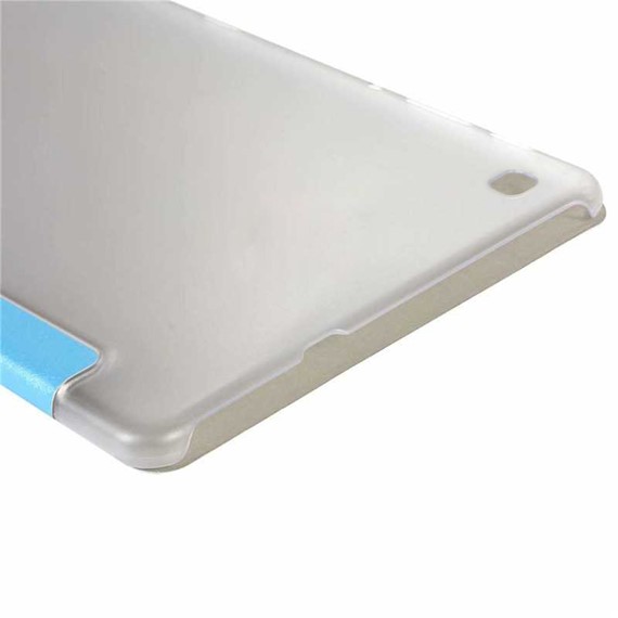 Microsonic Samsung Galaxy Tab A 8 T290 Smart Case ve arka Kılıf Gümüş 4
