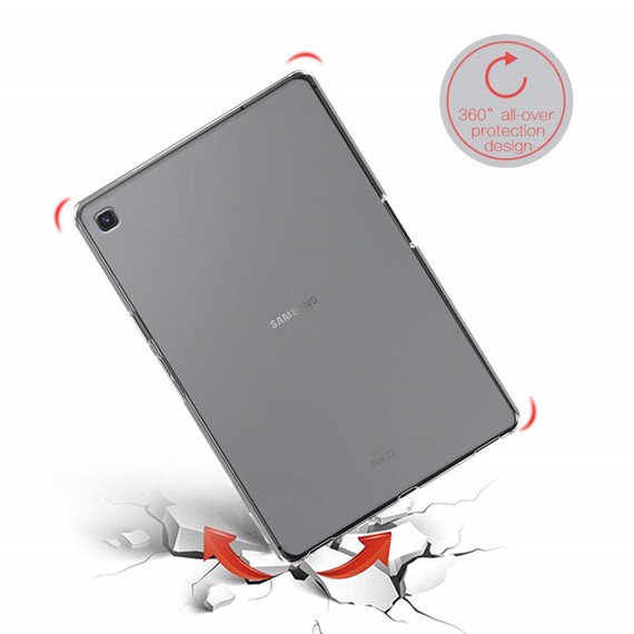 Microsonic Samsung Galaxy Tab A 10 1 T510 Kılıf Transparent Soft Beyaz 4