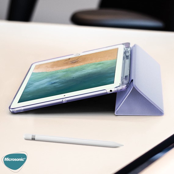 Microsonic Samsung Galaxy Tab S7 T870 Kılıf Origami Pencil Lila 4
