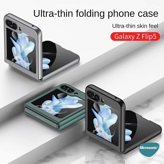 Microsonic Samsung Galaxy Z Flip 5 Kılıf Shape Hard Cover Lila 6