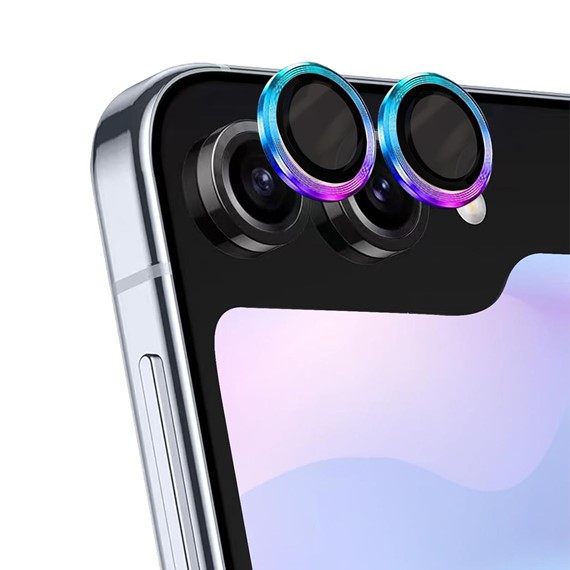 Microsonic Samsung Galaxy Z Flip 5 Tekli Kamera Lens Koruma Camı Renkli 1