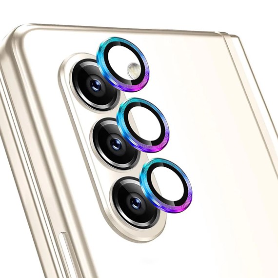 Microsonic Samsung Galaxy Z Fold 5 Tekli Kamera Lens Koruma Camı Renkli 1