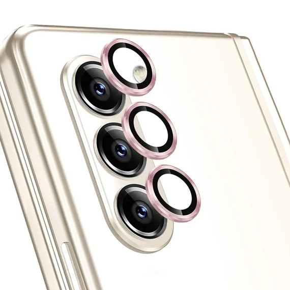Microsonic Samsung Galaxy Z Fold 5 Tekli Kamera Lens Koruma Camı Rose Gold 1