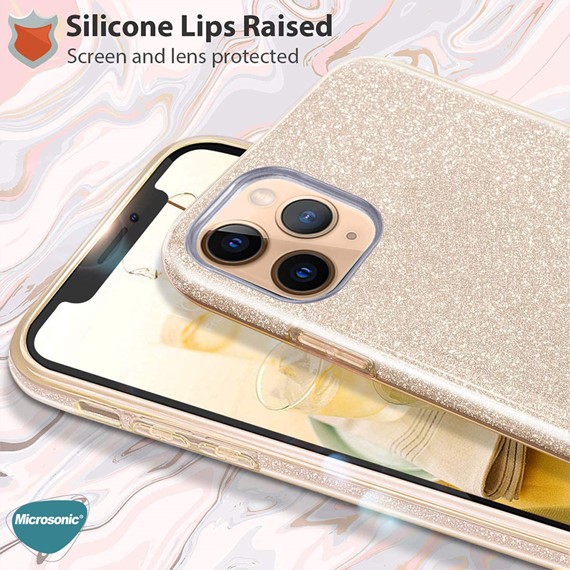Microsonic Apple iPhone 6S Kılıf Sparkle Shiny Gümüş 6